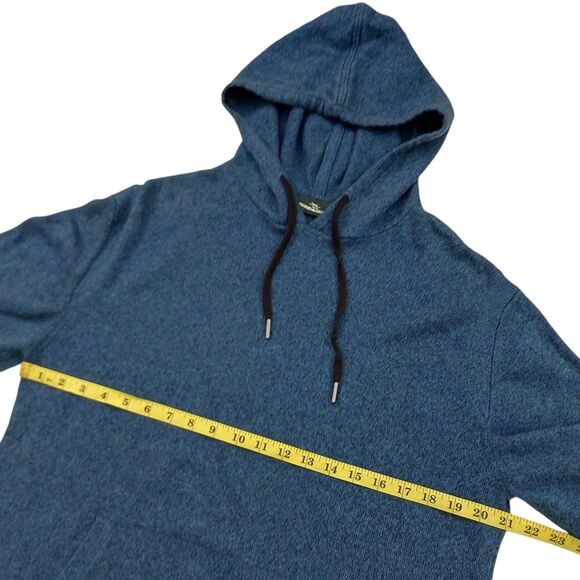 Rodd & Gunn Knit Kingsley Park Pullover Hoodie Mens Large Blue Cotton Soft - Picture 7 of 10